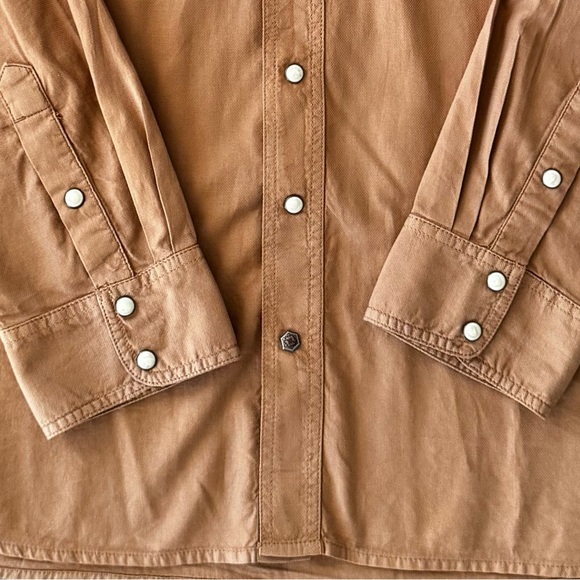 ARIAT Mens Ace Retro Snap Long Sleeve Shirt XXL / 2XL Western Cowboy 100% Cotton - Picture 5 of 16